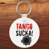 Sleutelhanger met kogelgat (Voorkant)