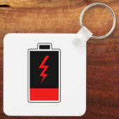 Sleutelhanger met lage batterijcapaciteit (Achterkant)