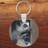 Sleutelhanger met lemur-moeder en baby (Voorkant)