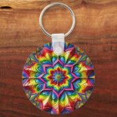 Sleutelhanger met LGBTQ kleuren ontwerp (Voorkant)