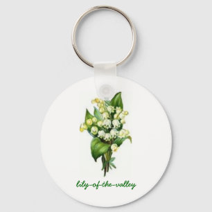 Sleutelhanger met Lily-of-the-Valley Design