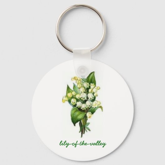Sleutelhanger met Lily-of-the-Valley Design (Voorkant)