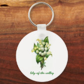 Sleutelhanger met Lily-of-the-Valley Design (Voorkant)