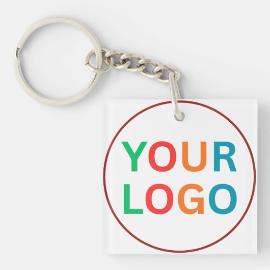Sleutelhanger met logo voor bedrijfsidentiteit (voorkant)