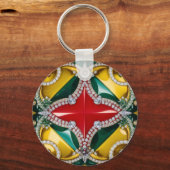 Sleutelhanger met Los Angeles Kleuren Design (Achterkant)