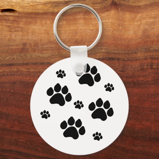Sleutelhanger met meerdere paw-afdrukken (Voorkant)