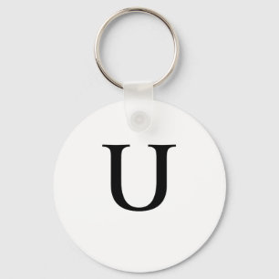 Sleutelhanger met monogram letter U