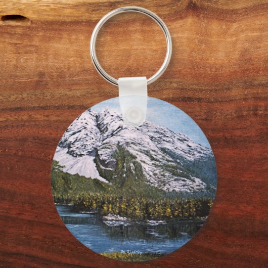 Sleutelhanger met "Mooi berglandschap" (Voorkant)