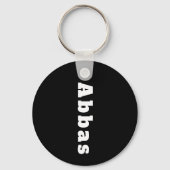 Sleutelhanger met naam Abbas (Achterkant)
