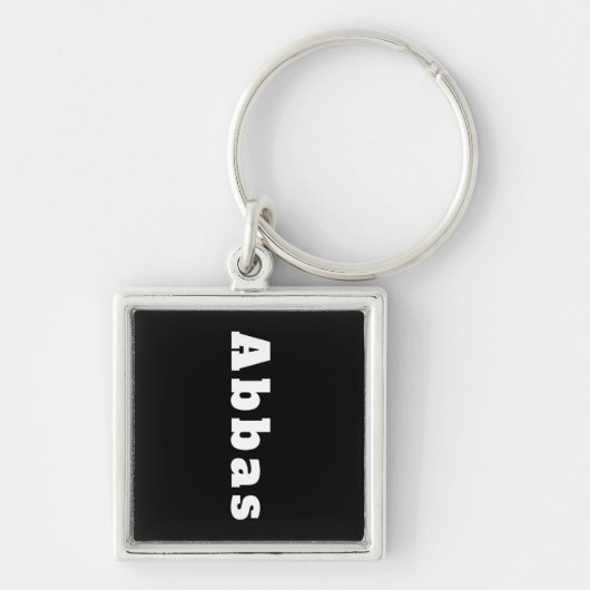 Sleutelhanger met naam Abbas (Voorkant)