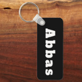 Sleutelhanger met naam Abbas (Voorkant)