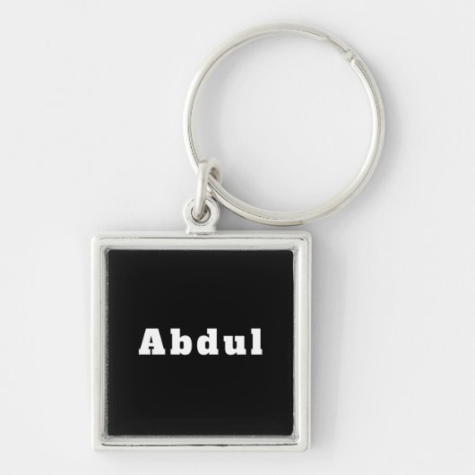 Sleutelhanger met naam Abdul (Voorkant)