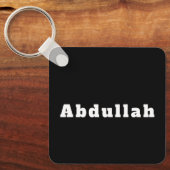 Sleutelhanger met naam Abdullah (Voorkant)