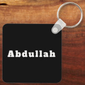 Sleutelhanger met naam Abdullah (Achterkant)