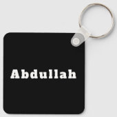 Sleutelhanger met naam Abdullah (Achterkant)