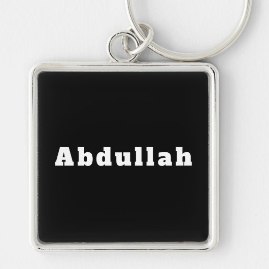 Sleutelhanger met naam Abdullah (Voorkant)