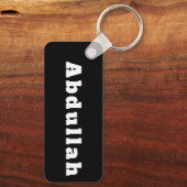 Sleutelhanger met naam Abdullah (Achterkant)