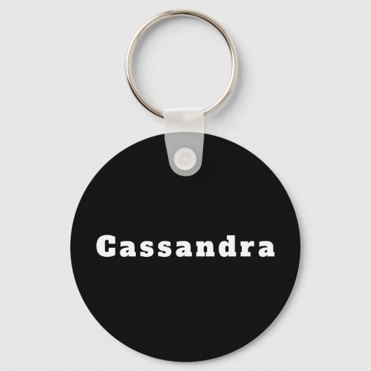Sleutelhanger met naam Cassandra (Achterkant)