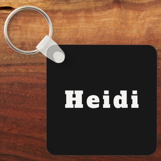 Sleutelhanger met naam Heidi (Voorkant)