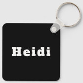 Sleutelhanger met naam Heidi (Achterkant)