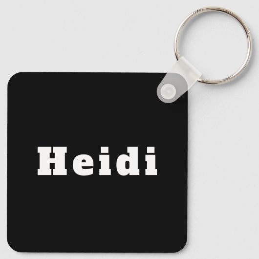 Sleutelhanger met naam Heidi (Achterkant)