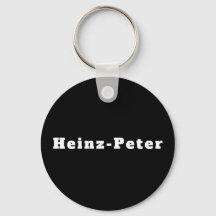 Sleutelhanger met naam Heinz-Peter