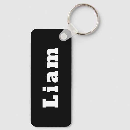 Sleutelhanger met naam Liam (Achterkant)