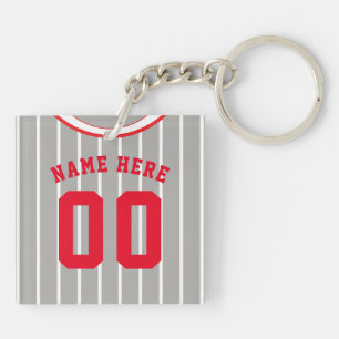 Sleutelhanger met naam & nummer van shirt, honkbal