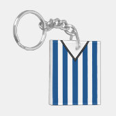 Sleutelhanger met naam & nummer van shirt, Voetbal (Voorkant Links)