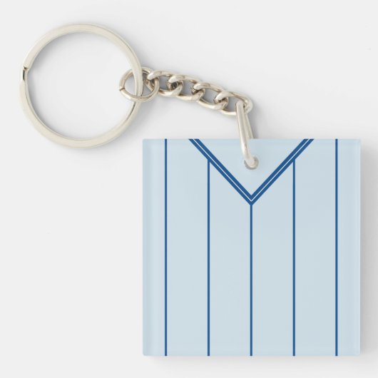 Sleutelhanger met naam & nummer van shirt, Voetbal (Voorkant)