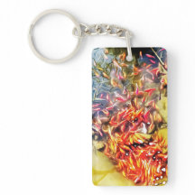 Sleutelhanger met natuur ontwerp