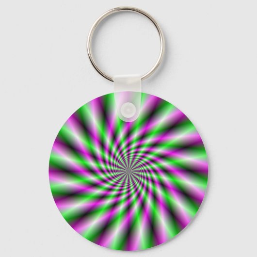 Sleutelhanger met neondraaiend wiel (Voorkant)