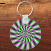 Sleutelhanger met neondraaiend wiel (Voorkant)