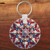 Sleutelhanger met Noorse kleuren Design (Achterkant)