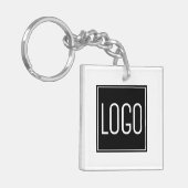 Sleutelhanger met op maat gemaakt bedrijfslogo (Voorkant Links)