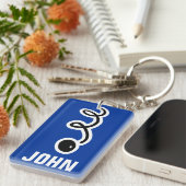 Sleutelhanger met pannelbal met gepersonaliseerde (Voorkant Rechts)