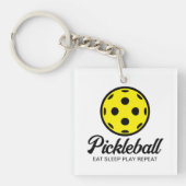 Sleutelhanger met Pickleball-minnaar voor spelers (voorkant)