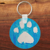 Sleutelhanger met pootafdruk (Voorkant)