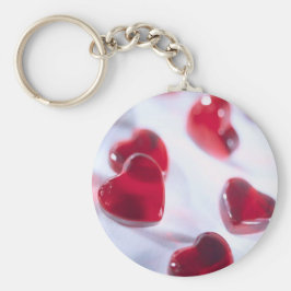 sleutelhanger met pufharten