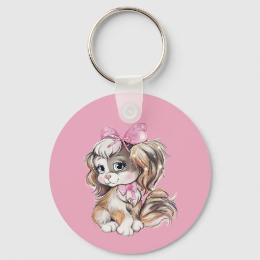 Sleutelhanger met puppy (Voorkant)