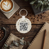 Sleutelhanger met QR-code en op maat gemaakt logo