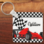 Sleutelhanger met racewagen (Voorkant)