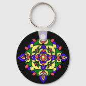 Sleutelhanger met Rangoli Pattern (Voorkant)
