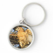 Sleutelhanger met rode schouderklopjes