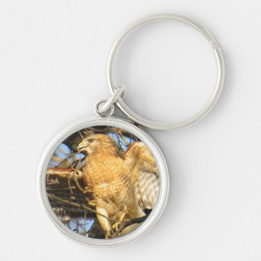 Sleutelhanger met rode schouderklopjes (Voorkant)