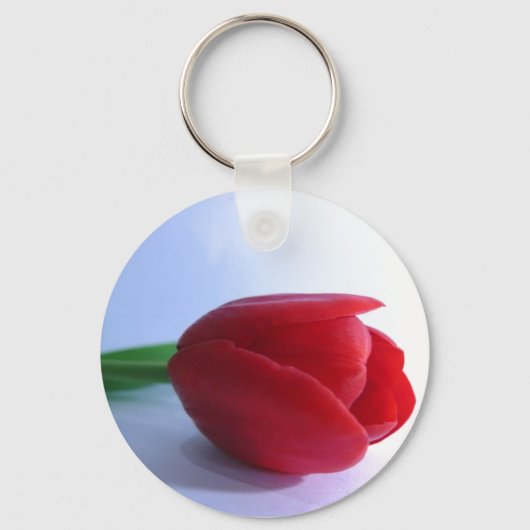Sleutelhanger met rode tulpen (Voorkant)