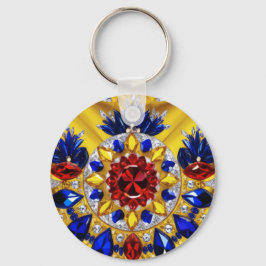 Sleutelhanger met Roemeens Kleuren Design