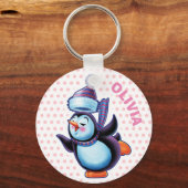 Sleutelhanger met schaatspinguïn (Voorkant)