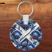 Sleutelhanger met Scottish Thistles Design (Achterkant)