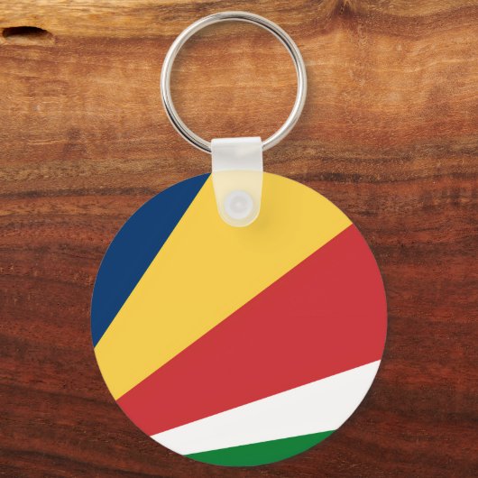 Sleutelhanger met Seychellen Kleuren Design (Achterkant)